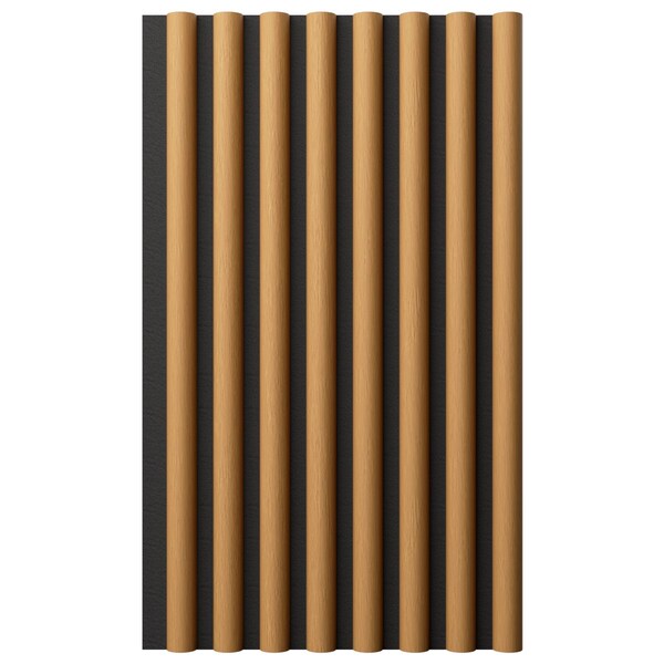 Ekena Millwork AcoustixPro Noise Cancelling Half Round Small Slat Wall Panel - SWA0625X0500HRHM