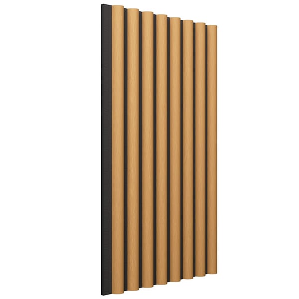 Ekena Millwork AcoustixPro Noise Cancelling Half Round Small Slat Wall Panel - SWA0625X0500HRHM