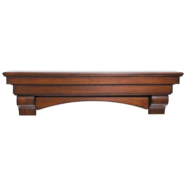 Pearl Mantels 72 In. The Auburn Shelf Or Mantel Shelf Finish, Cherry Distressed - 495-72-70