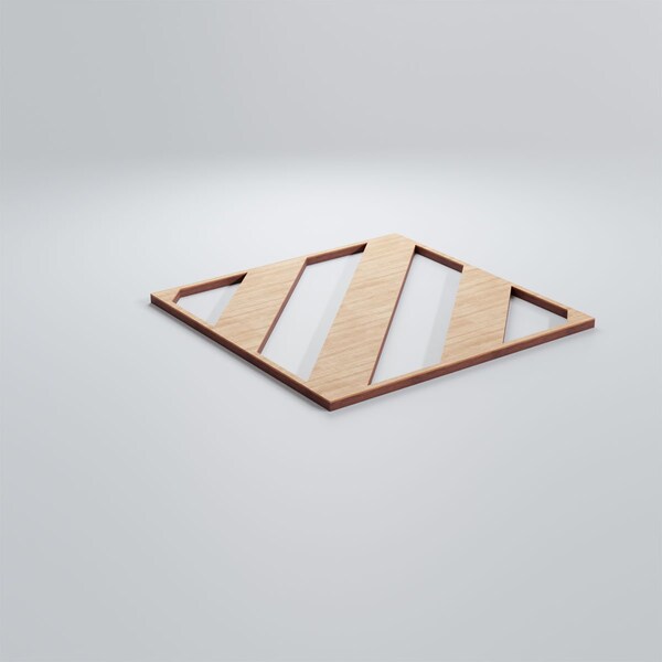 Ekena Millwork Small Strymon Decorative Fretwork Wood Wall Panels, Alder, 11 3/8"W x 11 3/8"H x 3/8"T - WALW12X12X0375STRAL