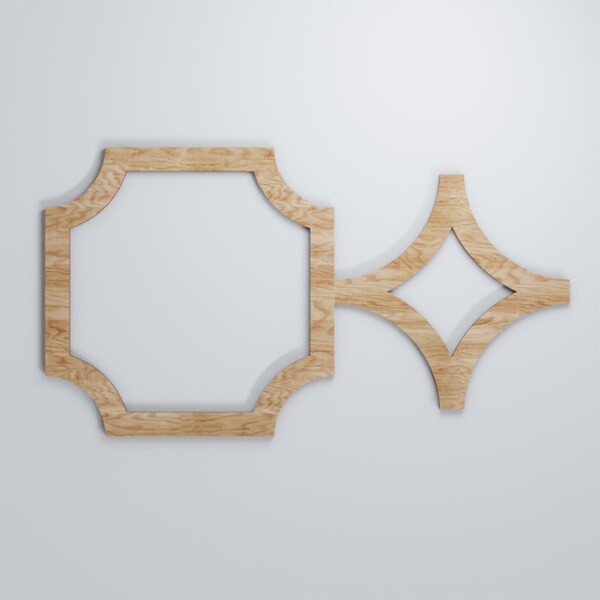 Ekena Millwork Medium Anderson Decorative Fretwork Wood Wall Panels, Red Oak, 27 7/8"W x 15 3/8"H x 3/8"T - WALW16X16X0375ANDRO