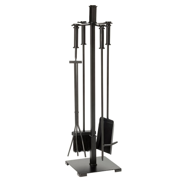 Paisaje Black Craftsman Fireset with Cylinder Handles - 5 Piece - PA2674762