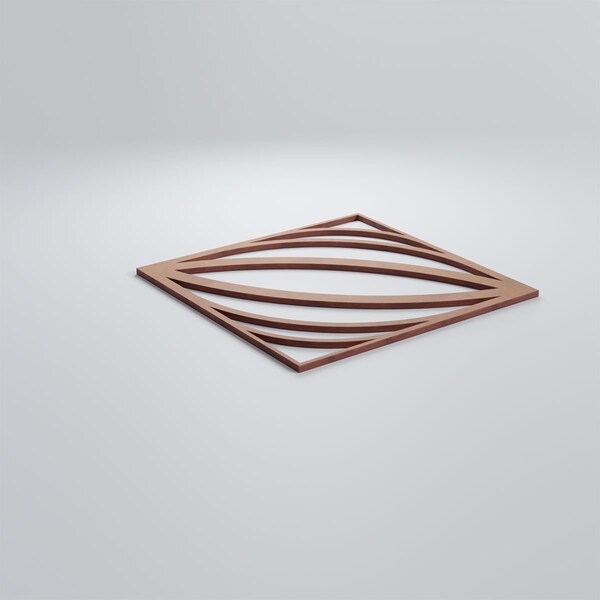 Ekena Millwork Medium Otis Decorative Fretwork Wood Wall Panels, Wood (Paint Grade), 15 3/8"W x 15 3/8"H x 3/8"T - WALW16X16X0375OTSMF