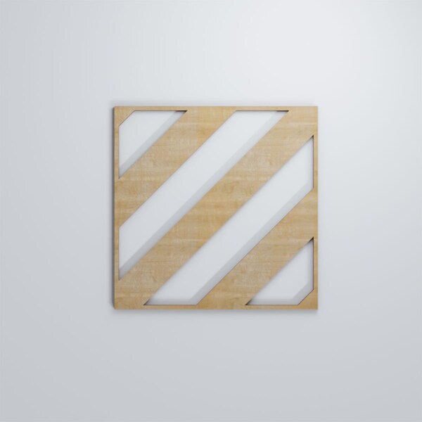 Ekena Millwork Medium Strymon Decorative Fretwork Wood Wall Panels, Birch, 15 3/8"W x 15 3/8"H x 3/8"T - WALW16X16X0375STRBI