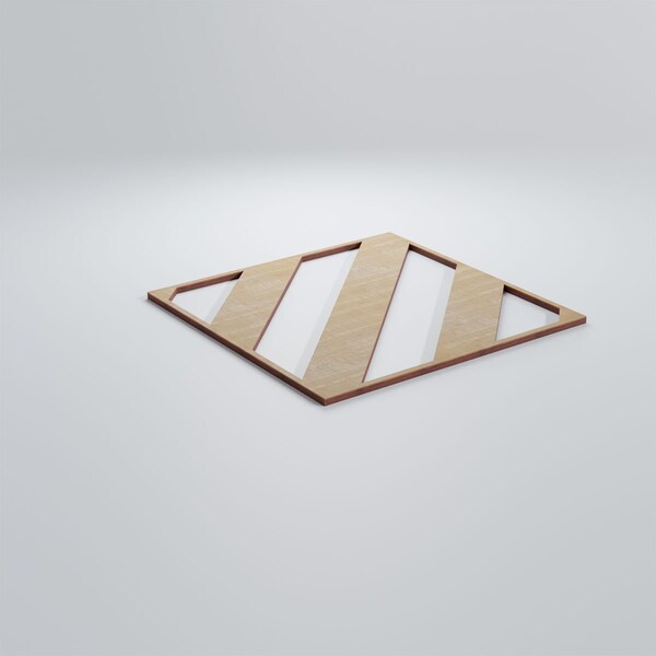 Ekena Millwork Medium Strymon Decorative Fretwork Wood Wall Panels, Birch, 15 3/8"W x 15 3/8"H x 3/8"T - WALW16X16X0375STRBI