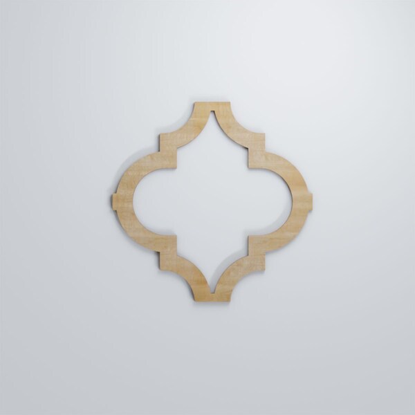 Ekena Millwork Medium Marrakesh Decorative Fretwork Wood Wall Panels, Birch, 15 3/8"W x 15 3/8"H x 3/8"T - WALW16X16X0375MRKBI