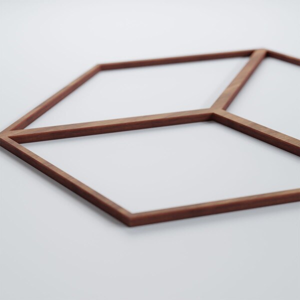 Ekena Millwork Medium Pueblo Decorative Fretwork Wood Wall Panels, Walnut, 15 3/8"W x 15 3/8"H x 3/8"T - WALW16X16X0375PBLWA