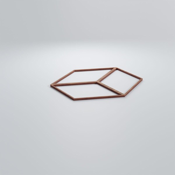 Ekena Millwork Medium Pueblo Decorative Fretwork Wood Wall Panels, Walnut, 15 3/8"W x 15 3/8"H x 3/8"T - WALW16X16X0375PBLWA