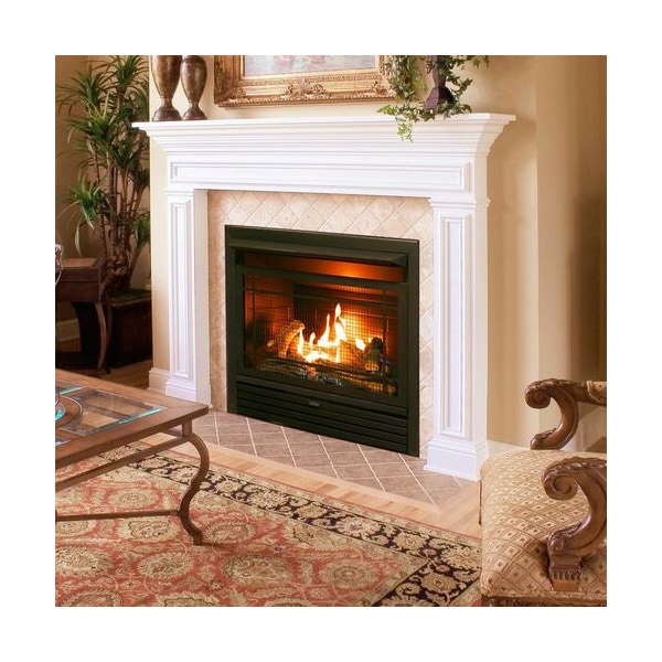 Duluth Forge Dual Fuel Ventless Gas Fireplace Insert - 26,000 Btu, Remote Control - FDF300R