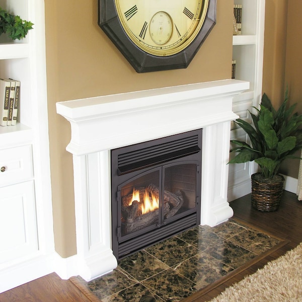 Duluth Forge Dual Fuel Ventless Gas Fireplace Insert - 32,000 Btu, T-Stat Cont - FDF400T-ZC