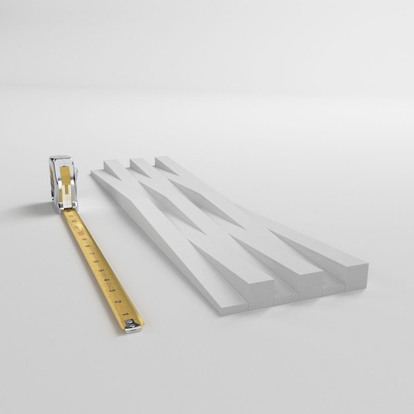Ekena Millwork 6inW x 24inH x 1inT  EdgeCraft Tigris Style Seamless Wall Tile, 12PK - WPPVC06X24ETI12