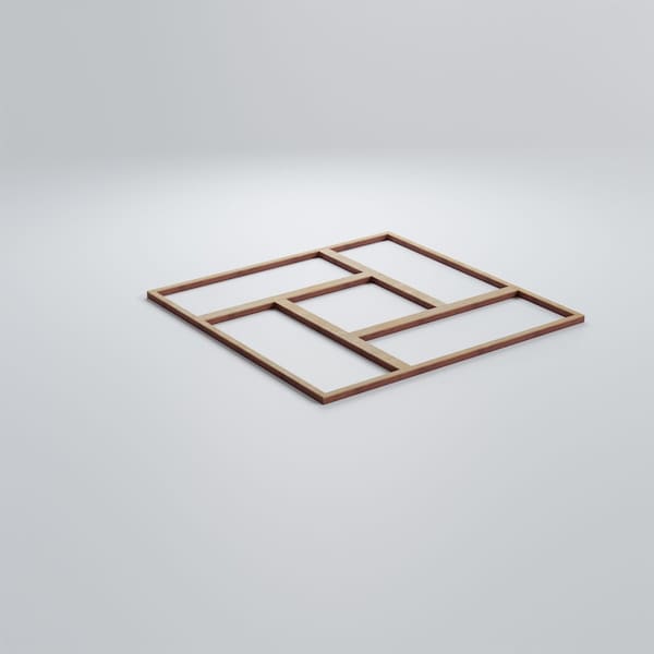 Ekena Millwork Medium Sheffield Decorative Fretwork Wood Wall Panels, Birch, 15 3/8"W x 15 3/8"H x 3/8"T - WALW16X16X0375SHFBI
