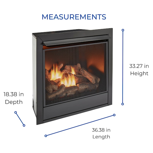 Duluth Forge 32,000 Btu, Dual Fuel Propane And Natural Gas, Yellow Flame, Zero C - FDI32R