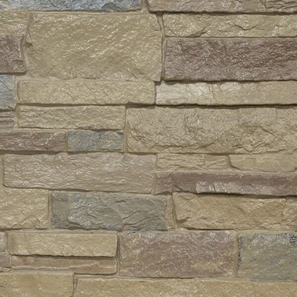 Ekena Millwork 9"W x 8"H Acadia Ledge Stacked Stone, StoneWall Faux Stone Siding Panel, Colfax - PNUALCO-MAT-SAMPLE