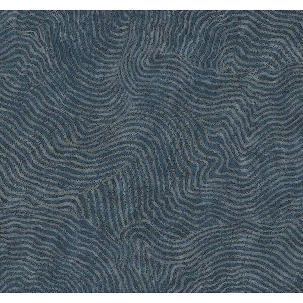 York Wallcoverings Modern Wood Indigo Wallpaper - OI0714