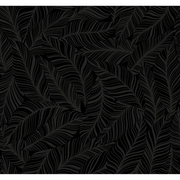 York Wallcoverings Rainforest Canopy Black Wallpaper - TC2712