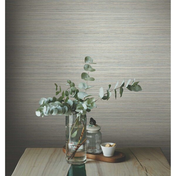 York Wallcoverings Fountain Grass Blue Wallpaper - GO8302
