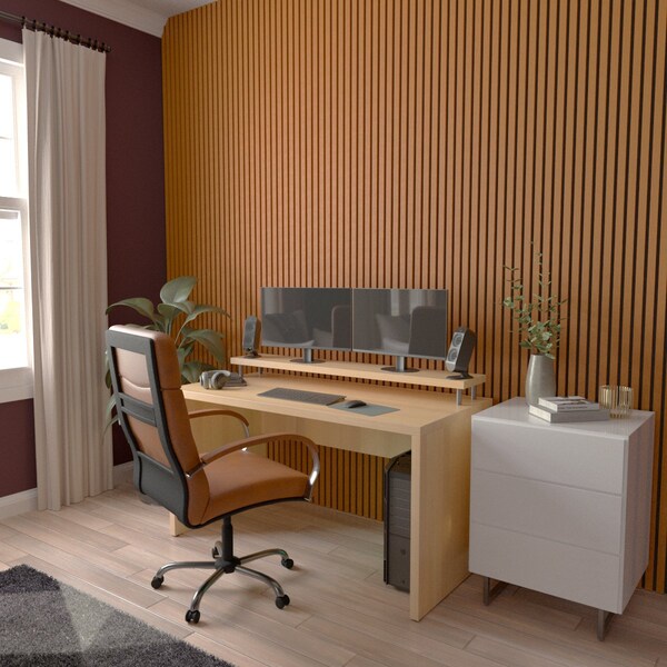 Ekena Millwork AcoustixPro Noise Cancelling Traditional Medium Slat Wall Panel - SWA1000X0500TREA