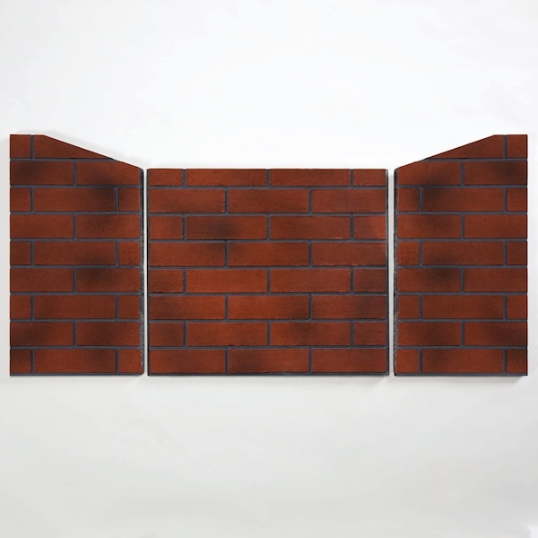 Generic Ceramic Fiber Fireplace Brick Liner for 450 Series Fireplace Insert, Vintage Red - FLB450-VR