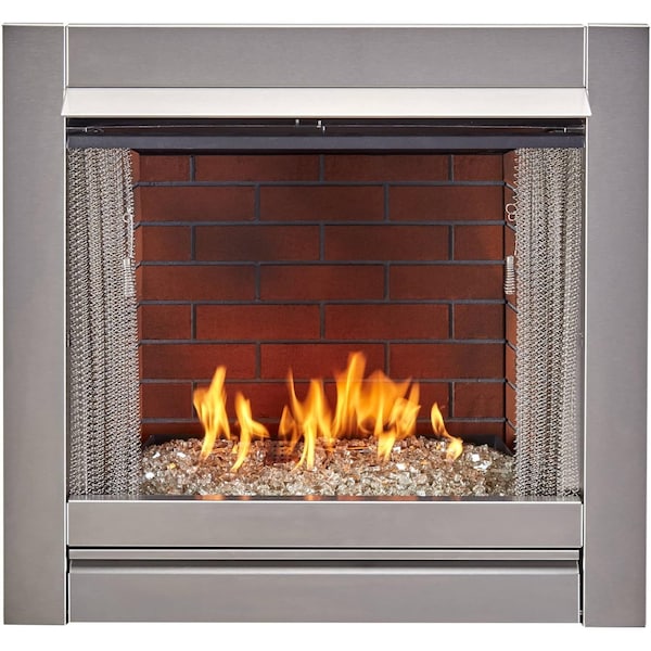 Generic Ceramic Fiber Fireplace Brick Liner for 450 Series Fireplace Insert, Vintage Red - FLB450-VR