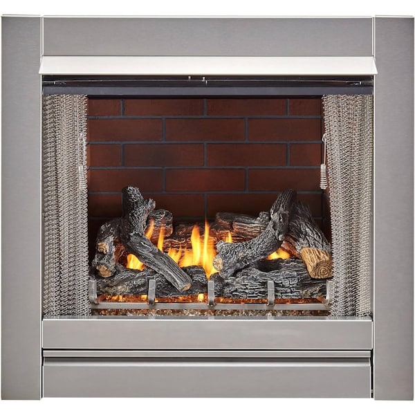 Generic Ceramic Fiber Fireplace Brick Liner for 450 Series Fireplace Insert, Vintage Red - FLB450-VR