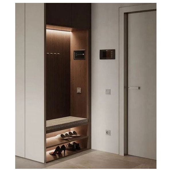 Ejoy Kona Brown Slat Wood Panels for Walls - Sleek, 4PK - WC7G_016