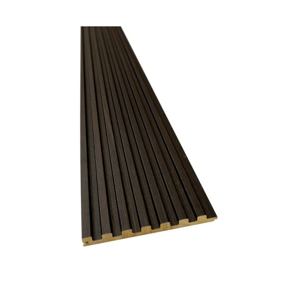 Ejoy Kona Brown Slat Wood Panels for Walls - Sleek, 4PK - WC7G_016