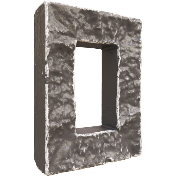 Ekena Millwork 4"W x 3"D x 7 7/8"H Universal Electrical Cover for StoneWall Faux Stone Siding Panels, Slate Gray - PNUEC04X08SG