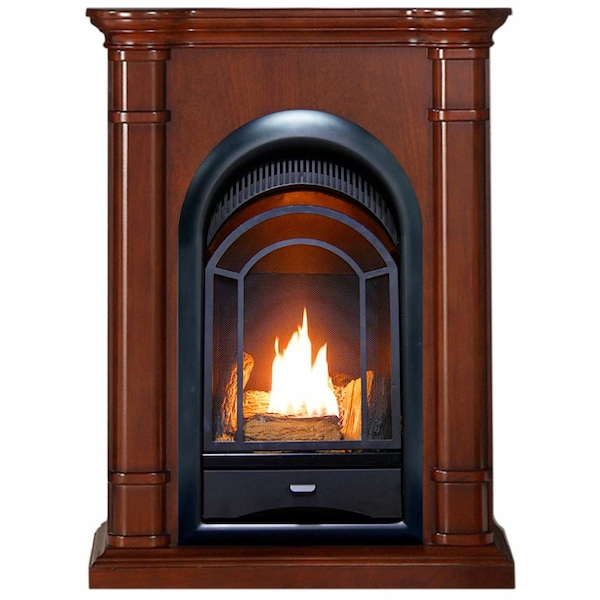 Procom Dual Fuel Ventless Gas Fireplace System - 10,000 Btu, T-Stat Control - FS100T-3W
