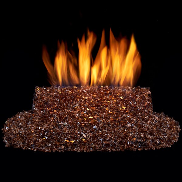 Duluth Forge Vented Fire Glass Burner Kit - 14In., 45,000 Btu, Natural Gas, Match - FGB14-1