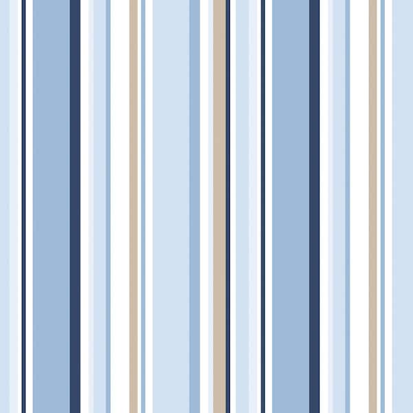 Manhattan Comfort Newry, Vinyl Step Stripe Wallpaper, 205 In X 33 Ft = 56 Sq Ft - NEWRY