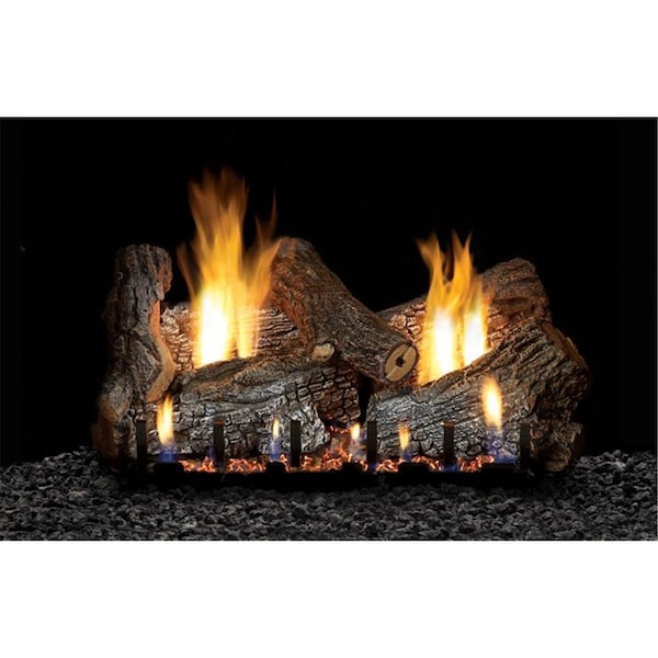 Mobiliario 24 in. Refractory Fire Place with Log Set - 6 Piece, PK6 - MO2559845
