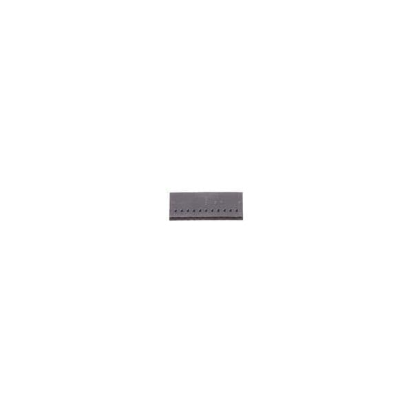 Conector de placa Fci, 12 contactos, 1 fila, hembra, paso de 0.1 pulgadas, bloqueo, aislante negro - 67000-012LF