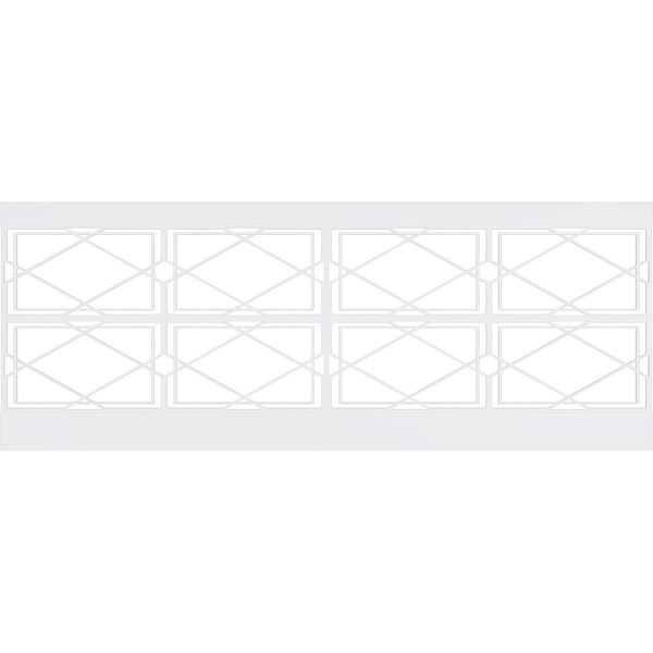 Ekena Millwork 36"H x 94 1/2"W Kiowa PVC Wainscot Paneling Kit - WPK36X94KWA