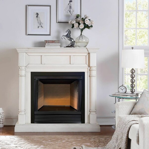 Procom 32In Ventless Firebox Pc32Vfc With Cm500-2Aw Antique White Finish - FBS32-500-2AW