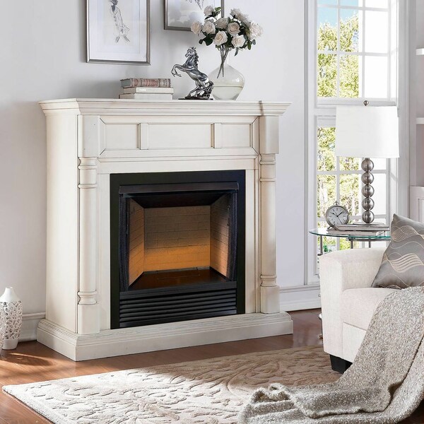 Procom 32In Ventless Firebox Pc32Vfc With Cm500-2Aw Antique White Finish - FBS32-500-2AW