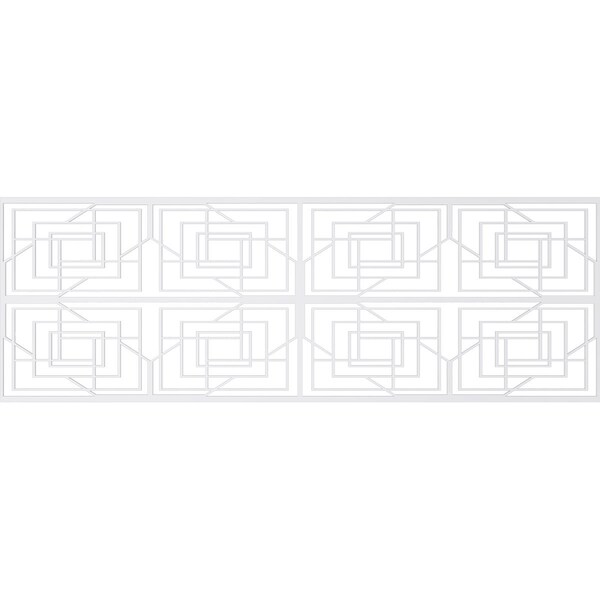 Ekena Millwork Set of Four Panels for 94 1/2"W x 32 1/4"H Norwood Fretwork Wainscot Wall Paneling - WPKP16X01X47NWD