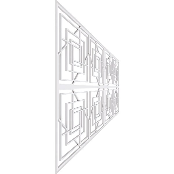 Ekena Millwork Set of Four Panels for 94 1/2"W x 32 1/4"H Norwood Fretwork Wainscot Wall Paneling - WPKP16X01X47NWD