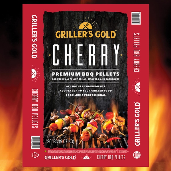 Grillers Gold Griller's Gold All Natural Cherry BBQ Wood Pellet 20 lb - GGCH20