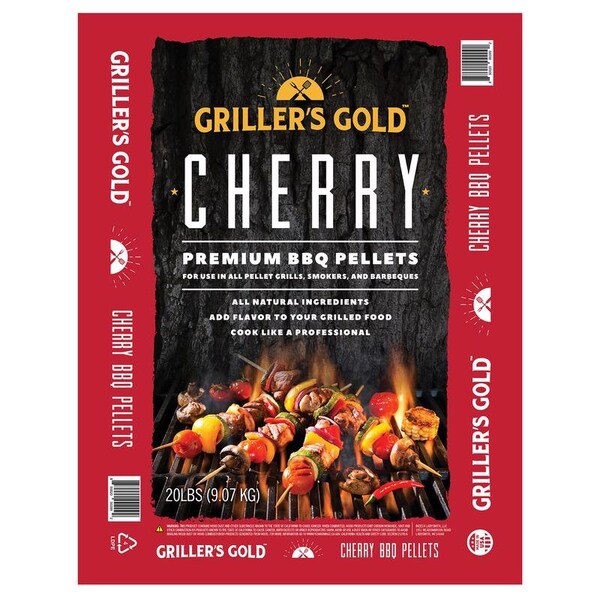 Grillers Gold Griller's Gold All Natural Cherry BBQ Wood Pellet 20 lb - GGCH20