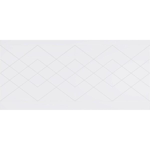 Ekena Millwork 44"H x 94 1/2"W Diamond Argyle PVC Wainscot Paneling Kit - WPK44X94DMA