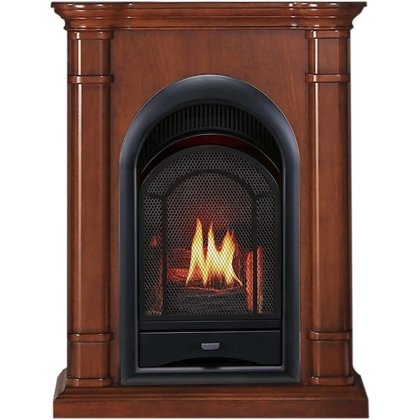 Procom Heating Dual Fuel Vent Free Gas Fireplace System, 15,000 BTU, T-Stat Control, Apple Spice Finish - PCS150T-3AS