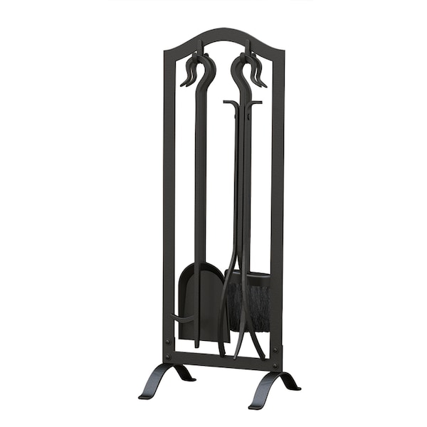 Panacea Panacea Black Antique Steel Fireplace Tool Set - 15016