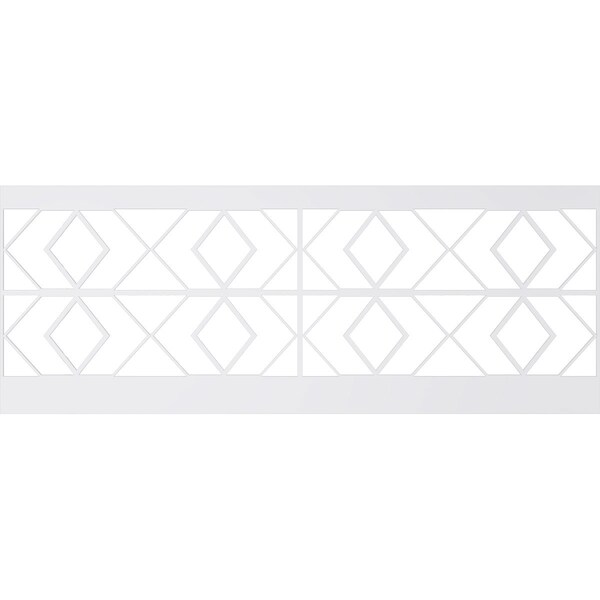 Ekena Millwork 36"H x 94 1/2"W Hillrose PVC Wainscot Paneling Kit - WPK36X94HRE