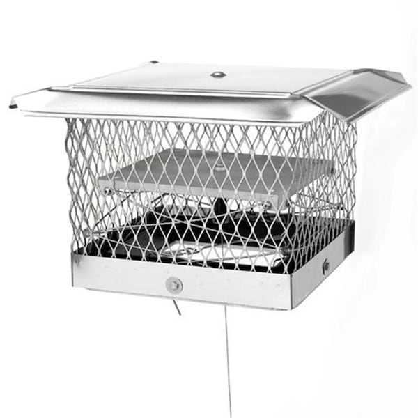 Lock-Top LOCK-TOP 09507 13 in. x 13 in. Lock-Top II Chimney Cap-Damper - 9507
