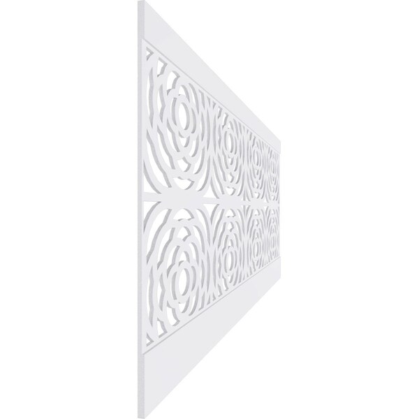 Ekena Millwork 36"H x 94 1/2"W Edinburg PVC Wainscot Paneling Kit - WPK36X94EBP