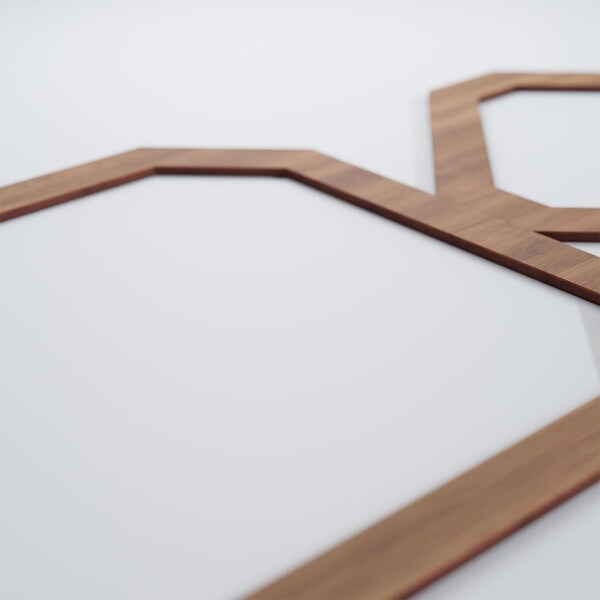 Ekena Millwork Large Lockhart Decorative Fretwork Wood Wall Panels, Walnut, 39 7/8"W x 23 3/8"H x 3/8"T - WALW24X24X0375LKHWA