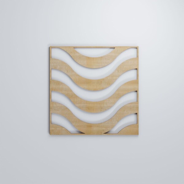 Ekena Millwork Medium Parker Decorative Fretwork Wood Wall Panels, Birch, 15 3/8"W x 15 3/8"H x 3/8"T - WALW16X16X0375PKRBI
