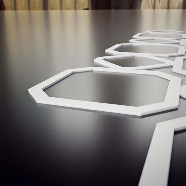 Ekena Millwork Large Lockhart Decorative Fretwork Wall Panels in Architectural PVC, 39 7/8"W x 23 3/8"H x 3/8"T - WALP24X24LKH
