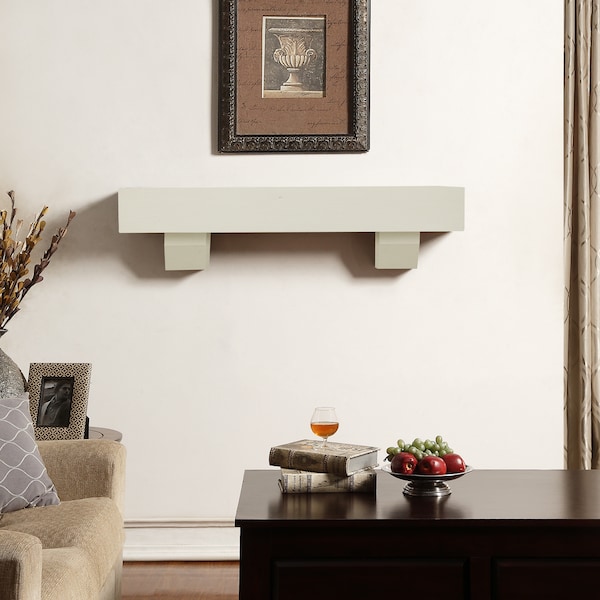 Duluth Forge 48In. Fireplace Shelf Mantel With Corbel Option Included - Antiqu - DFSM48-AW